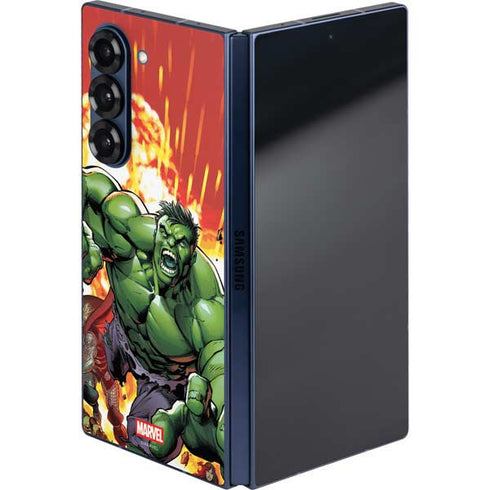 Marvel Avengers Assemble Hulk Galaxy Z Fold6 Skin