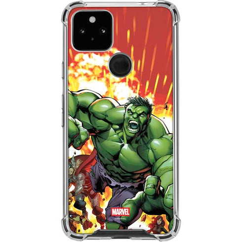 Marvel Avengers Assemble Hulk Google Pixel 5a 5G Clear Case