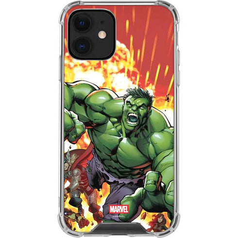 Marvel Avengers Assemble Hulk iPhone 12 Clear Case