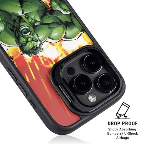 Marvel Avengers Assemble Hulk iPhone 14 Pro Kickstand Case