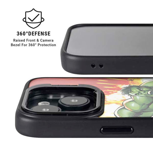Marvel Avengers Assemble Hulk iPhone 15 Kickstand Case
