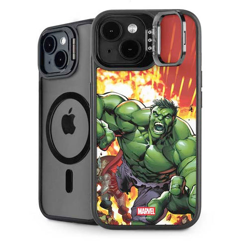 Marvel Avengers Assemble Hulk iPhone 15 Plus Kickstand Case