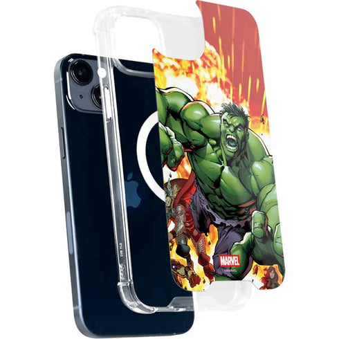 Marvel Avengers Assemble Hulk iPhone 15 Plus MagSafe Case