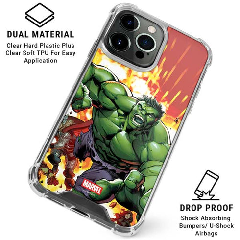 Marvel Avengers Assemble Hulk iPhone 15 Pro Clear Case