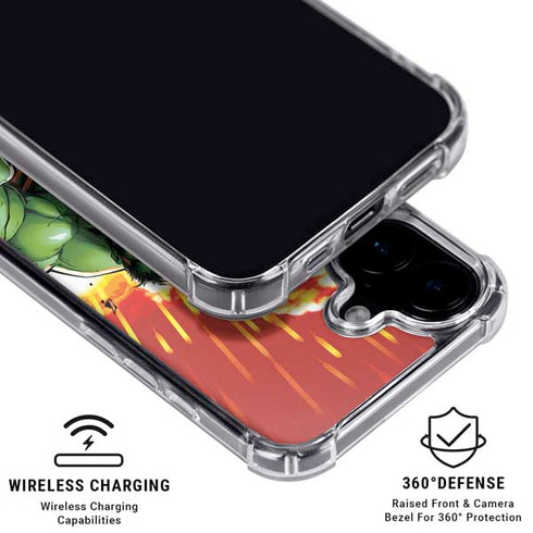 Marvel Avengers Assemble Hulk iPhone 16 Clear Case
