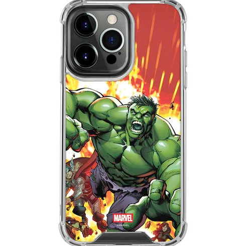Marvel Avengers Assemble Hulk iPhone 16 Pro Max Clear Case