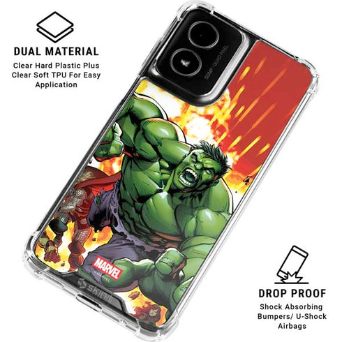Marvel Avengers Assemble Hulk Moto G Power 5G (2024) Clear Case