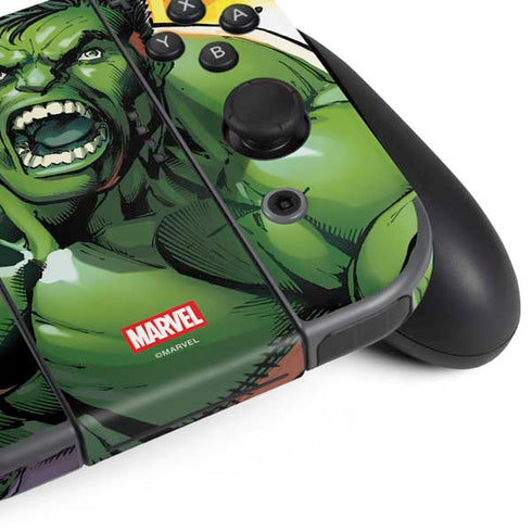 Marvel Avengers Assemble Hulk Nintendo Switch (2017-2021) Joy-Con Controller Skin