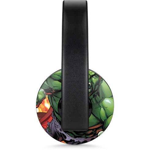 Marvel Avengers Assemble Hulk PlayStation 4 Gold Wireless Headset Skin