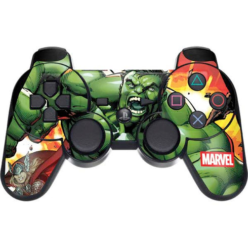 Marvel Avengers Assemble Hulk PS3 Dual Shock wireless controller Skin
