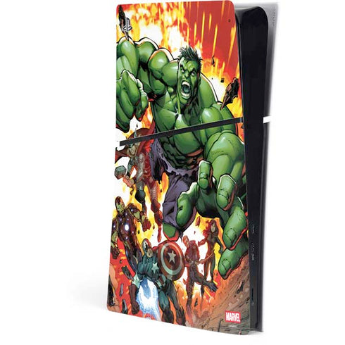 Marvel Avengers Assemble Hulk PS5 Slim Digital Edition Console Skin
