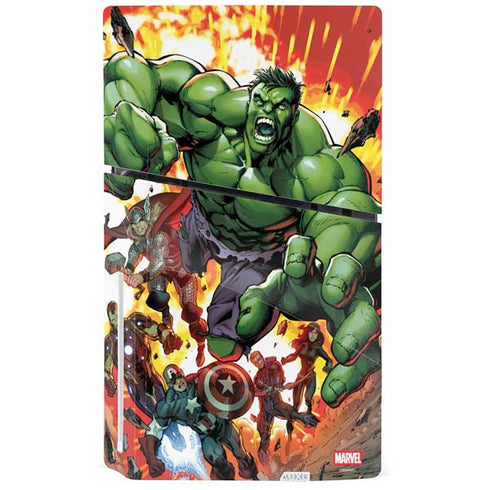 Marvel Avengers Assemble Hulk PS5 Slim Disk Bundle Skin