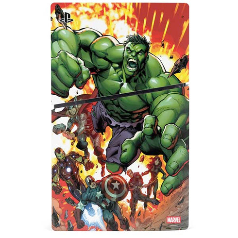 Marvel Avengers Assemble Hulk PS5 Slim Disk Console Skin