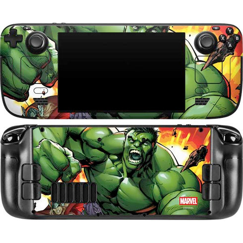 Marvel Avengers Assemble Hulk Steam Deck Handheld Gaming Computer OLED Skin