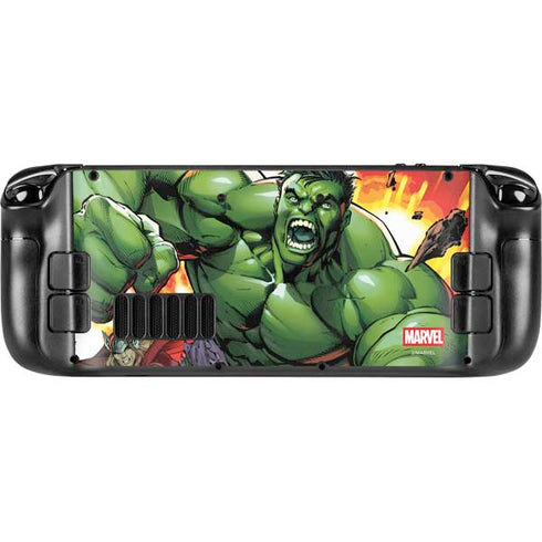 Marvel Avengers Assemble Hulk Steam Deck Handheld Gaming Computer OLED Skin
