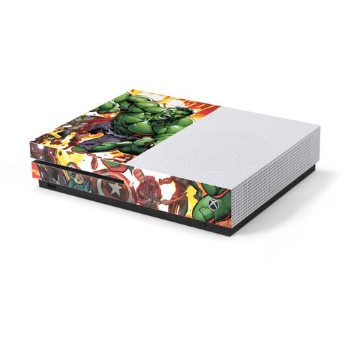 Marvel Avengers Assemble Hulk Xbox One S Console Skin