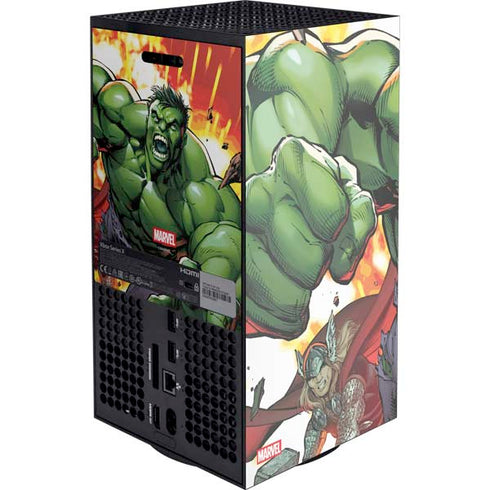 Marvel Avengers Assemble Hulk Xbox Series X Console Skin