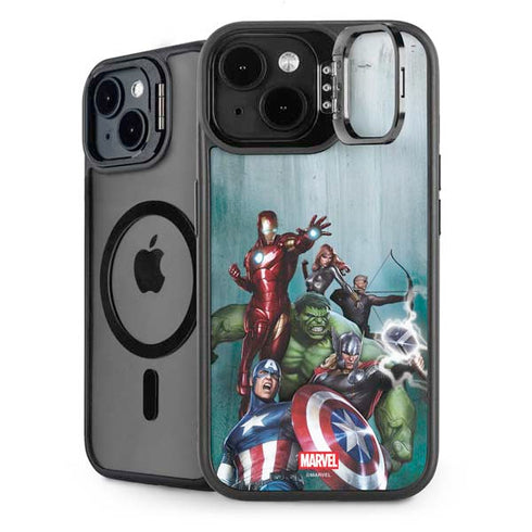 Marvel Avengers Assemble iPhone 14 Plus Kickstand Case