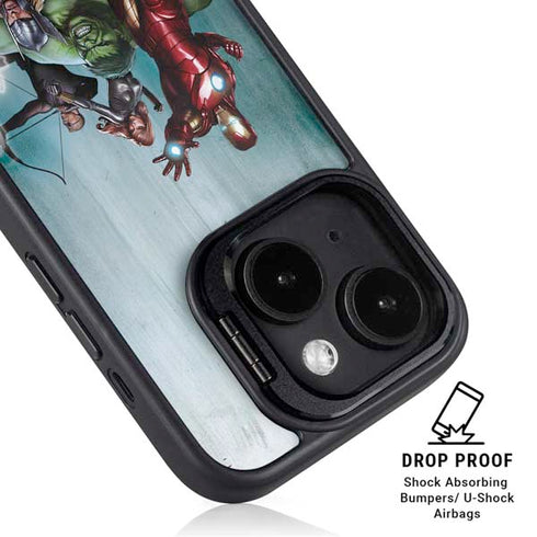 Marvel Avengers Assemble iPhone 14 Plus Kickstand Case