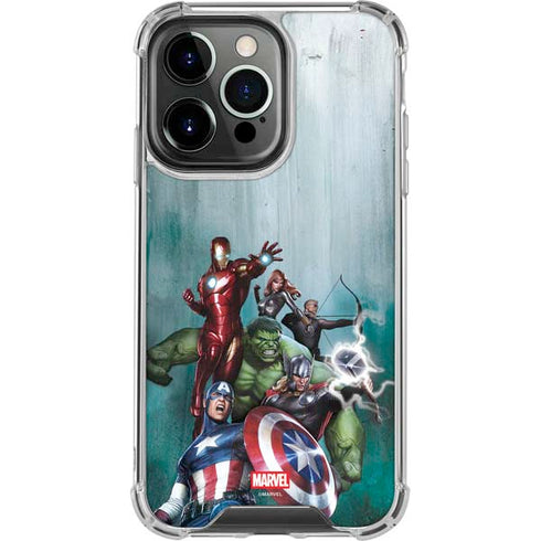 Marvel Avengers Assemble iPhone 14 Pro Clear Case