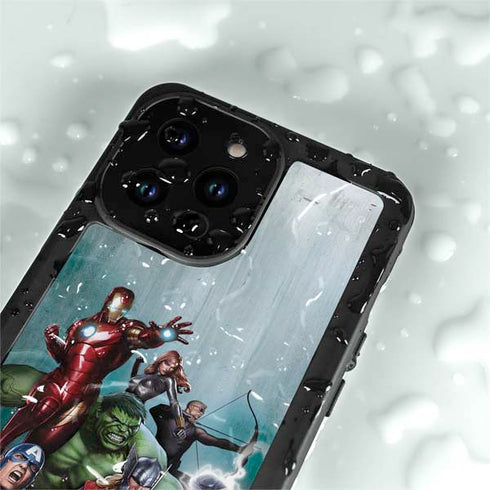 Marvel Avengers Assemble iPhone 14 Pro Max Waterproof Case