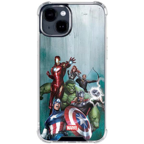 Marvel Avengers Assemble iPhone 15 Plus Clear Case