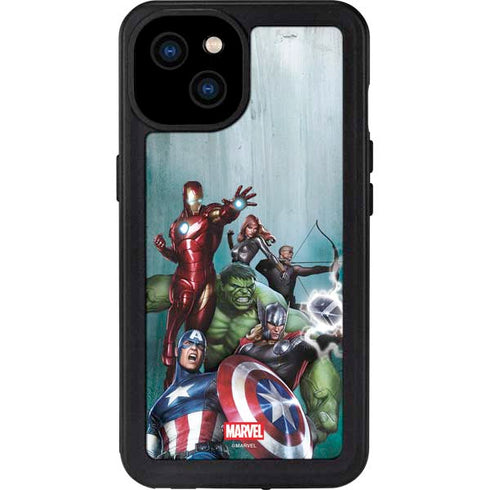 Marvel Avengers Assemble iPhone 15 Plus Waterproof Case