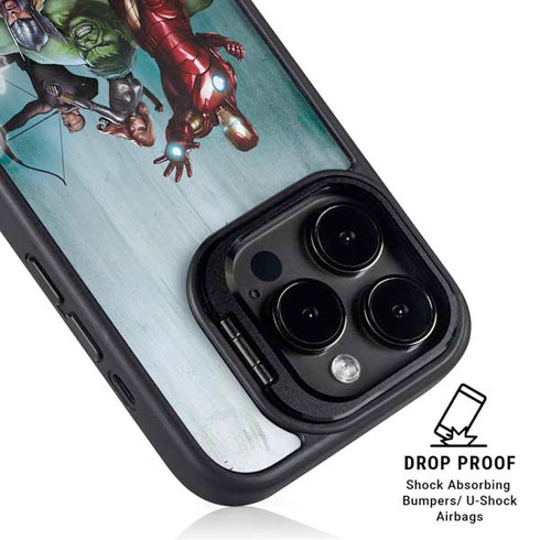 Marvel Avengers Assemble iPhone 15 Pro Kickstand Case