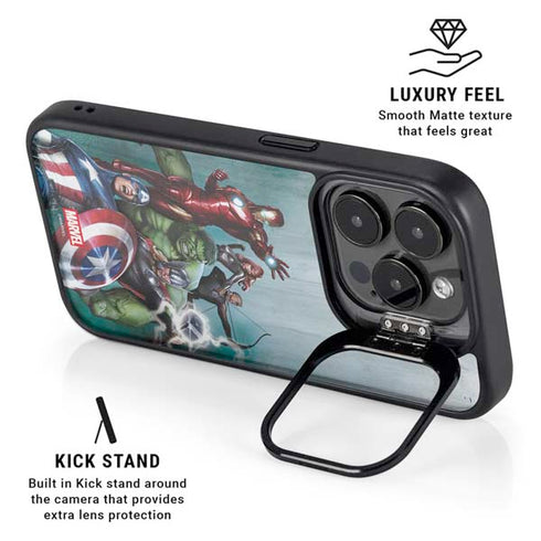 Marvel Avengers Assemble iPhone 15 Pro Max Kickstand Case
