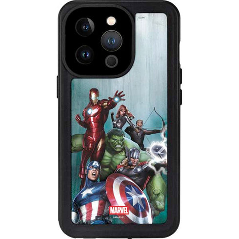 Marvel Avengers Assemble iPhone 15 Pro Waterproof Case