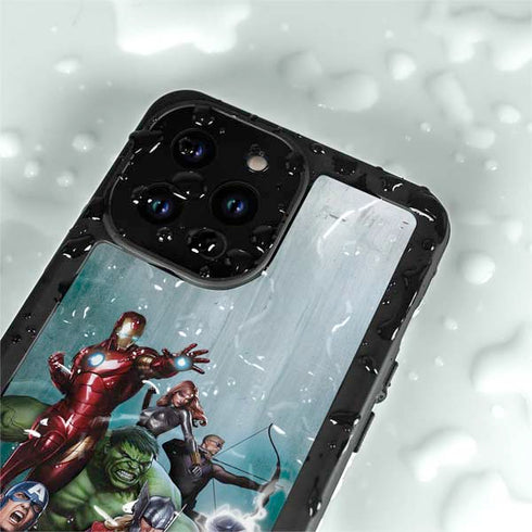 Marvel Avengers Assemble iPhone 15 Pro Waterproof Case