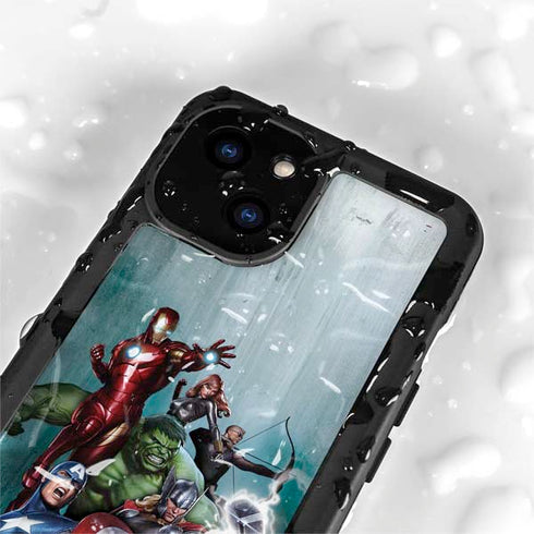 Marvel Avengers Assemble iPhone 15 Waterproof Case