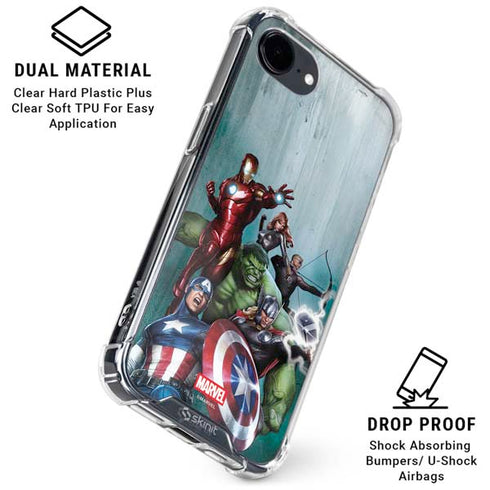 Marvel Avengers Assemble iPhone 16e Clear Case