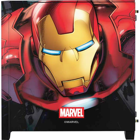 Marvel Avengers Assemble Iron Man Corsair 4000D Tempered Glass Mid-Tower ATX Case Skin