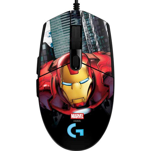 Marvel Avengers Assemble Iron Man G203 Prodigy RGB Wired Gaming Mouse Skin
