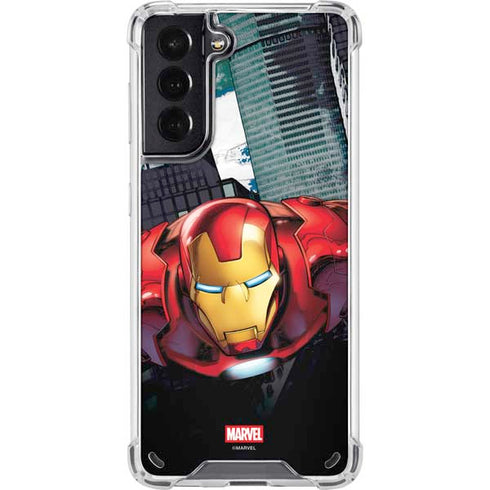 Marvel Avengers Assemble Iron Man Galaxy S21 5G Clear Case
