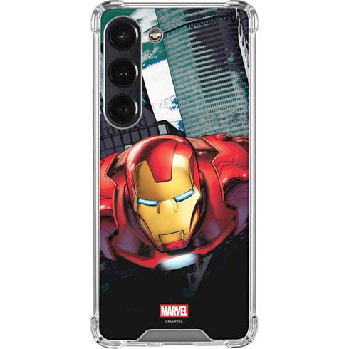 Marvel Avengers Assemble Iron Man Galaxy S23 Clear Case