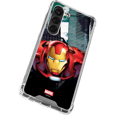 Marvel Avengers Assemble Iron Man Galaxy S23 Clear Case