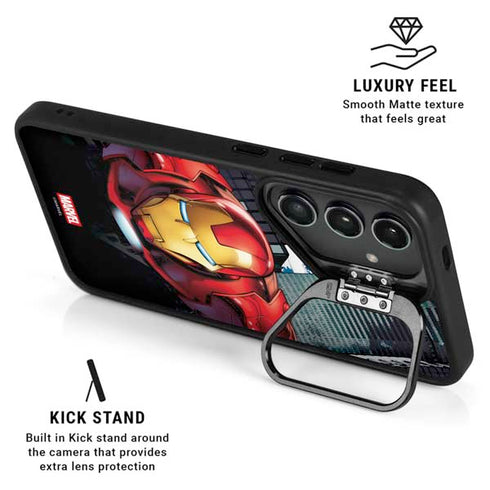 Marvel Avengers Assemble Iron Man Galaxy S24 Ultra Kickstand Case