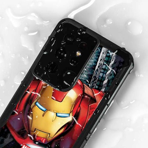 Marvel Avengers Assemble Iron Man Galaxy S24 Ultra Waterproof Case