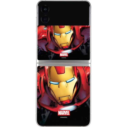 Marvel Avengers Assemble Iron Man Galaxy Z Flip3 5G Skin