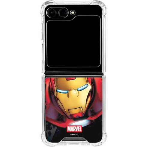 Marvel Avengers Assemble Iron Man Galaxy Z Flip6 Clear Case