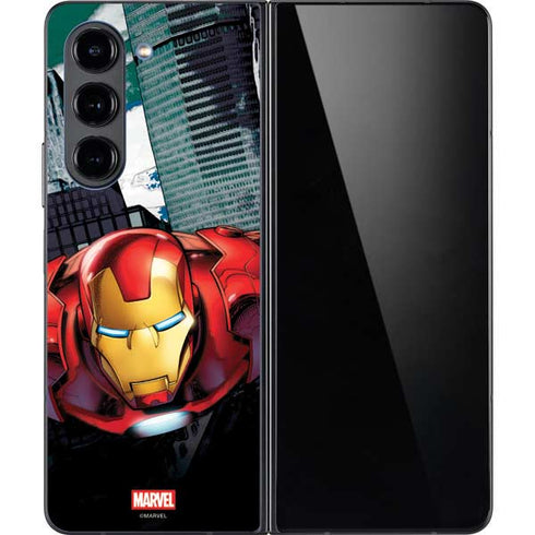 Marvel Avengers Assemble Iron Man Galaxy Z Fold5 5G Skin