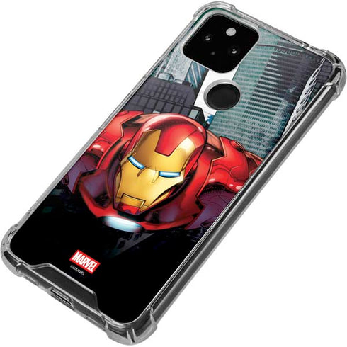 Marvel Avengers Assemble Iron Man Google Pixel 5 Clear Case