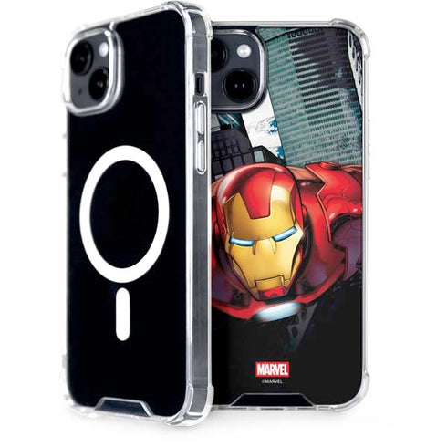 Marvel Avengers Assemble Iron Man iPhone 15 Plus MagSafe Case