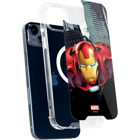 Marvel Avengers Assemble Iron Man iPhone 15 Plus MagSafe Case