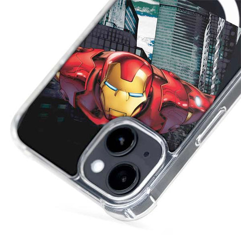 Marvel Avengers Assemble Iron Man iPhone 15 Plus MagSafe Case