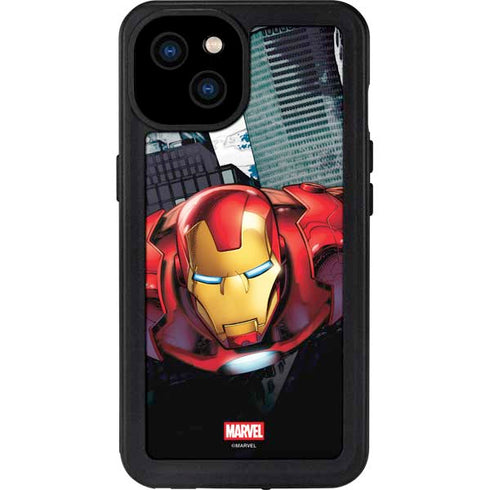 Marvel Avengers Assemble Iron Man iPhone 15 Plus Waterproof Case