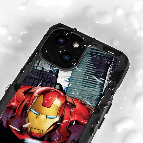 Marvel Avengers Assemble Iron Man iPhone 15 Plus Waterproof Case
