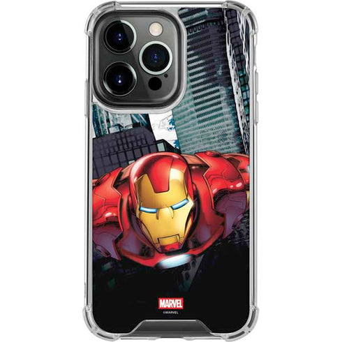 Marvel Avengers Assemble Iron Man iPhone 15 Pro Clear Case